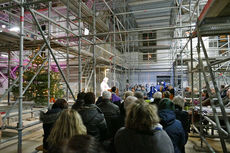 Heilige Messe auf der Baustelle zum 4. Advent (Foto: Karl-Franz Thiede)